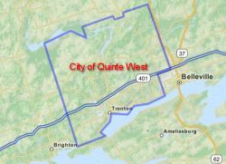 QuinteWest City Map.