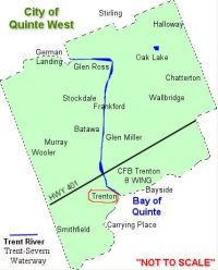 Map of Quinte West.